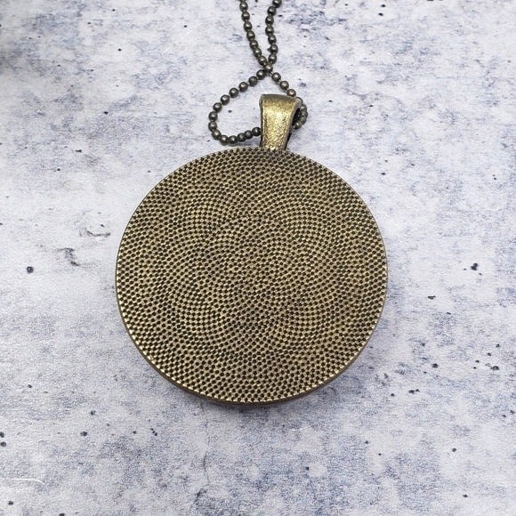 New Handmade | Lemon Fabric Button Necklace - Picture 2 of 3